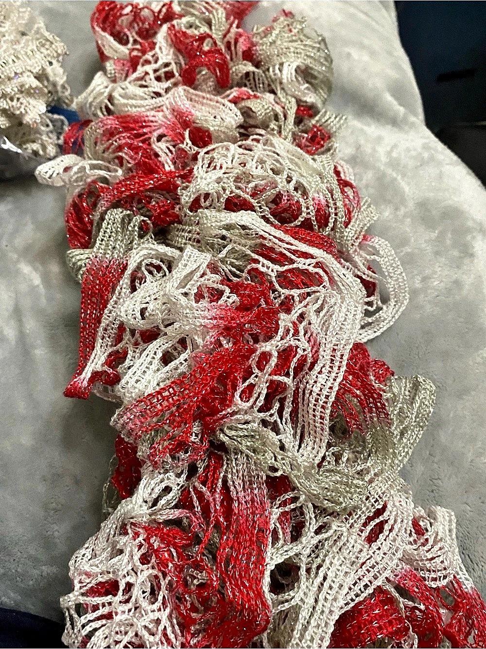 Sashay Red & White  Scarf